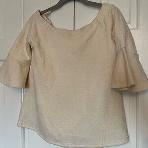 Banana Republic Cream Bell Sleeve Blouse